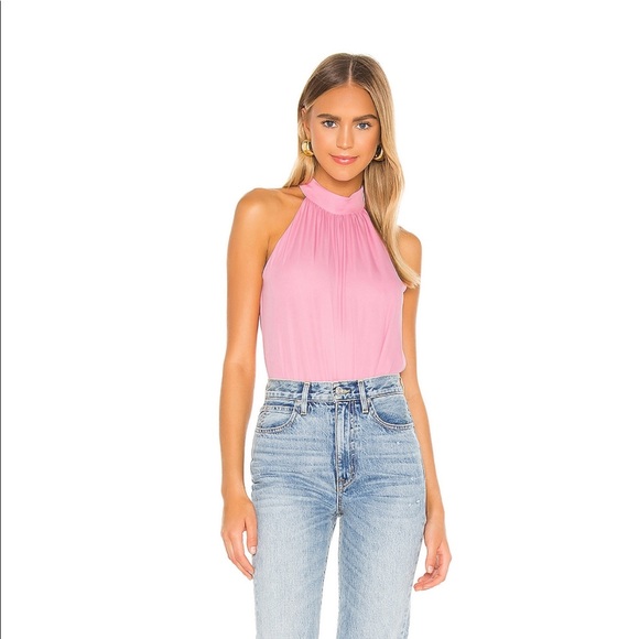 Alice + Olivia Tops - Pink Alice and Olivia Halter Top - NEVER WORN